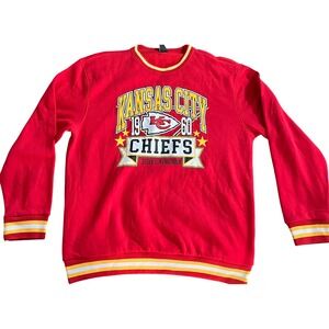 Kansas City Chiefs NFL Team Apparel Red Crewneck Sweatshirt XL